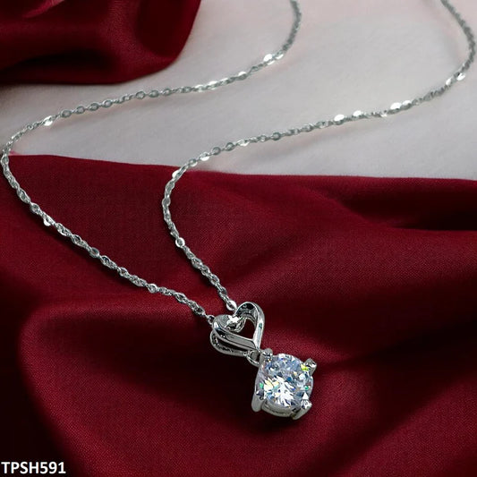 TPSH591 JJF Round Heart Pendent -CPSH